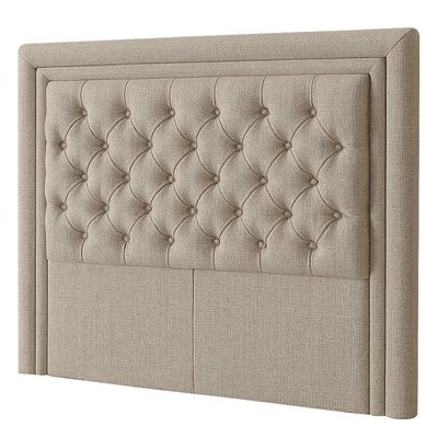 Cabeceira Casal Queen 160 Cm Elegance Linho Bege - Nexta Casa