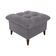 Poltrona De Amamentação Com Puff Montreal Suede Cinza Matrix Boucle Cinza