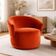 Poltrona Orgânica Consultório Design Moderno Conforto Recepção Veludo veludo Terracota