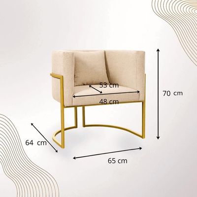 Poltrona Moderna Sala Base Dourada Design Luxo Luna Suede Rosa
