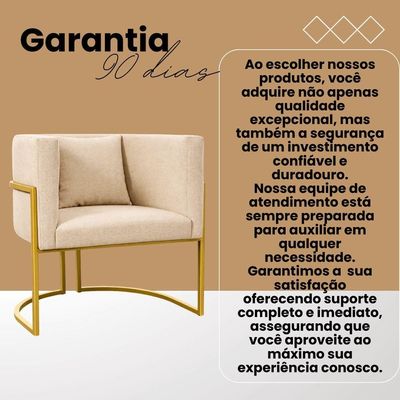Poltrona Moderna Sala Base Dourada Design Luxo Luna Suede Rosa