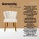 Poltrona Design Moderno Conforto Luxo Recepção Pétala Suede Bege