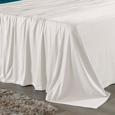 Jogo De Cama King Nobre 4 Peças Lençol Com Elástico De 30cm De Altura Malha 100% Algodão - Palha / Petróleo