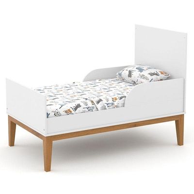Quarto De Bebê Americano 6 Portas Com Berço Americano Unique Branco Soft Eco Wood - Matic - Henn E Colchão Ortobom