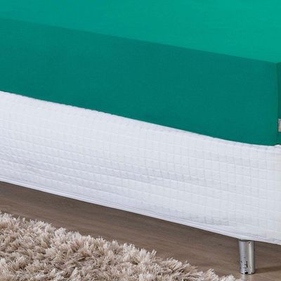 Lençol Com Elástico Solteirão Nobre 1 Peça 30cm De Altura Malha 100% Algodão - Jade