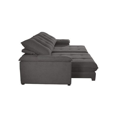 Sofá Dublin 02 Módulos De 80cm Br25cm Meu Sofá Online A231 Linho Cinza Escuro
