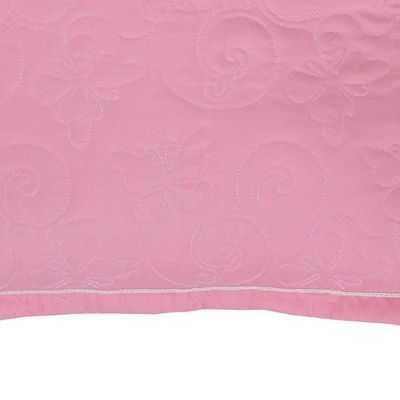 Capa De Almofada Decorativa Quadrada Vanessa Hipercal 180 Fios Bordada 1 Peça 100% Poliéster - Salmão