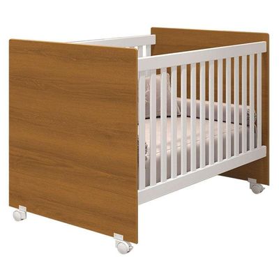Berço Nacional Mel Branco Savana - Reller E Guarda Roupa Casal Americano 6 Portas Branco Hp - Henn