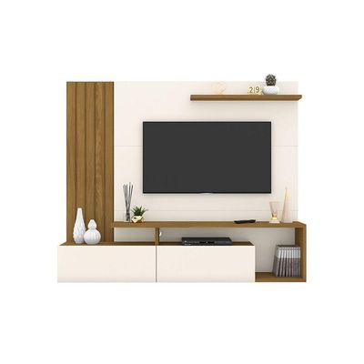 Painel para TV até 65" Lian Casa 812 nature com off white