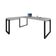Mesa Em L Presidente 190x160x75cm Yon - Off White-est.preta Off White-est.preta
