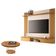 Painel Para Tv Suspenso Solus E Mesa De Centro Sky Cinamomo Off White - Hb Móveis