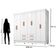 Guarda Roupa Casal Porto Com Cômoda Lite 4 Gavetas 2 Portas Branco Brilho - Móveis Leão