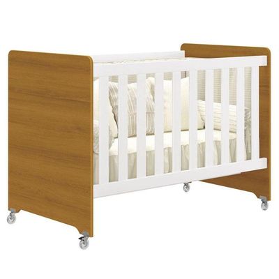 Berço Americano Evolution 4 Em 1 Branco Acetinado Savana Reller E Cômoda Americano Branco Hp - Henn