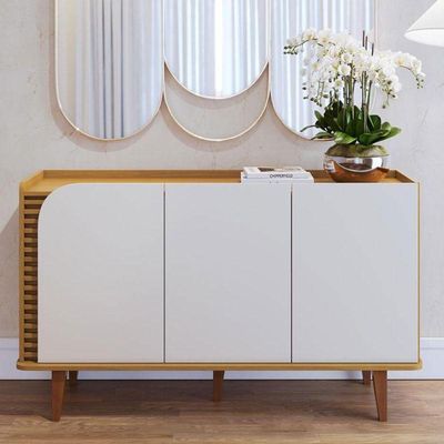 Aparador Buffet Jurerê Naturale Off White Matte - Colibri