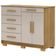 Cômoda Sapateira Para Quarto 2 Portas 5 Gavetas Biana V01 Nature Fendi - Lyam Decor
