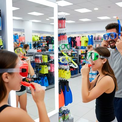 Kit de Mergulho Infantil com Máscara e Snorkel – Visão Ampla e Conforto | Verão Piscina