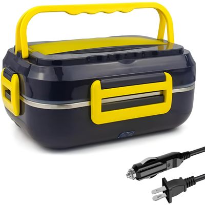 Marmita Elétrica Inox Portátil  3 Compartimentos Bivolt