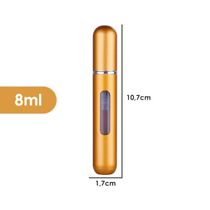 Mini Frasco Porta Perfume Recarregavel Dourado Fosco