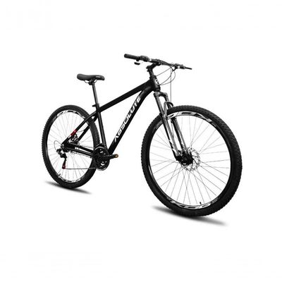 Bicicleta Aro 29 Absolute Nero 5 Alumínio 21v Câmbios Shimano Mountain Bike Freio A Disco Preto 23