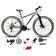 Bicicleta Aro 29 Absolute Nero 5 Alumínio 2x9 Freios Hidráulicos K7 Garfo Com Trava 18v Cinza 23