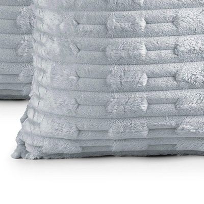 Kit 02 Capas De Almofadas Polar 45cm X 45cm 100% Poliéster - Platina