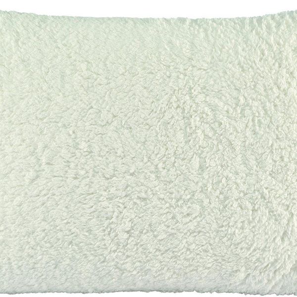 Capa De Travesseiro Decorativo Alasca 1 Peça Tecido Manta Sherpa 180g/m² 100% Poliéster - Marfim