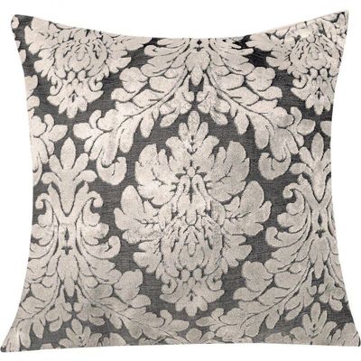 Almofada Decorativa Madri Com Refil 45cm X 45cm 100% Poliéster - Prata