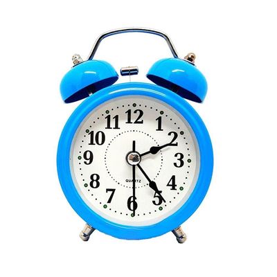 Relógio Despertador Analógico 2 Sinos Modelo Antigo Retro Desperte Com Estilo E Nostalgia azul