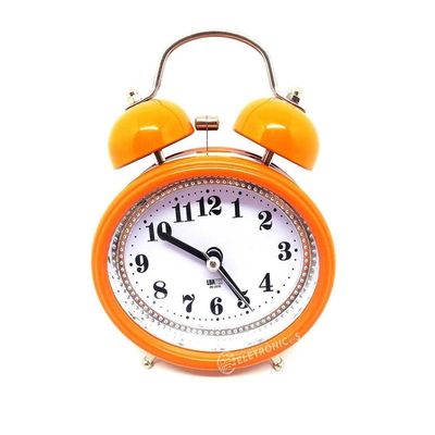 Relógio Despertador Analógico 2 Sinos Modelo Antigo Retro Desperte Com Estilo E Nostalgia azul
