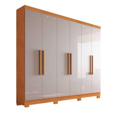 Guarda-roupa 6 Portas 2 Gav - Sergipe-nature-off - Bianchi
