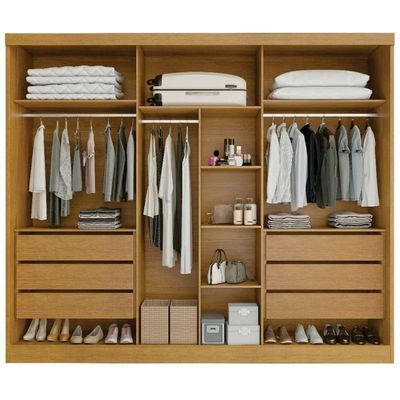 Guarda-roupa Casal Ripado 6 Portas Siena- Bianchi