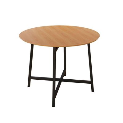 Mesa Redonda 90cm Modelo Festa - Base Preto Fosco