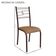 Conjunto Sala De Jantar Ella 90x90cm 4 Cadeiras Marrom-jambo