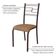 Conjunto Sala De Jantar Ella 90x90cm 4 Cadeiras Marrom-jambo