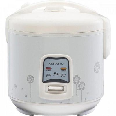 Panela Elétrica de Arroz Agratto PA6X Riso para Preparo de 6 Xícaras com Potência 400W em 220V