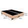 Cama Box Queen Bipartido Sintético Mega Cama Bege 158x198x42cm