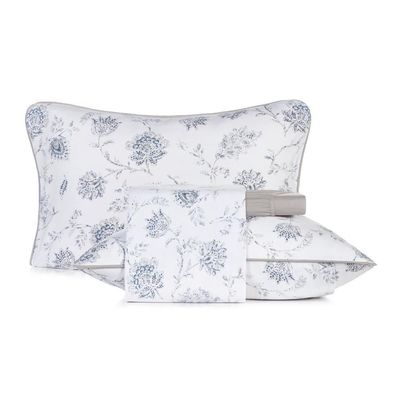 Jogo De Cama King 4 Peças Altenburg Malha Fio Penteado Celeste
