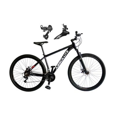 Bicicleta Aro 29 Absolute Nero 5 Alumínio 21v Câmbios Shimano Freio A Disco Mountain Bike preto Tam: 17