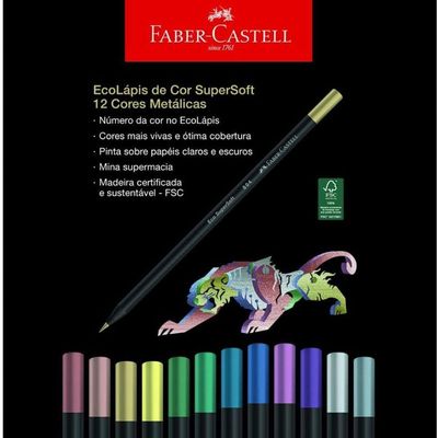 Lapis De Cor Supersoft C- 12 Cores - Faber Castell