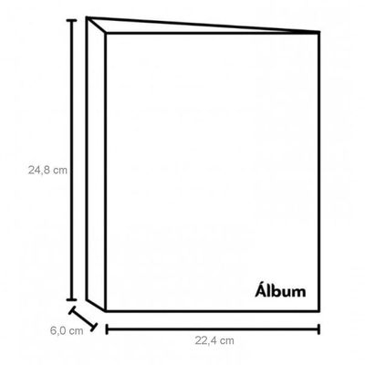 Álbum 100 Fotos 10x15 + 50 Fotos 15x21 - Baby Azul Marrom 800