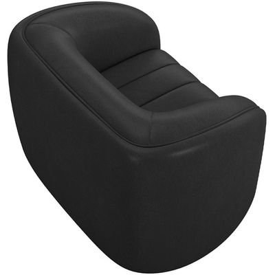 Kit Sofá 5 Lugares Para Sala 332cm Com 02 Poltrona Lazio M03 Corano Preto - Lyam Decor