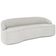 Sofá 4 Lugares Curvo Living Lótus D02 Bouclê Creme 230cm B-54