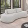 Sofá 4 Lugares Orgânico Para Sala Living 280cm Vasti M03 Bouclê Cru - Lyam Decor