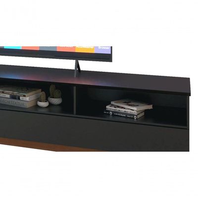 Rack Para Tv Wall 1.8 Preto - Moveisaqui