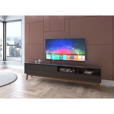 Rack Para Tv Wall 1.8 Preto - Moveisaqui
