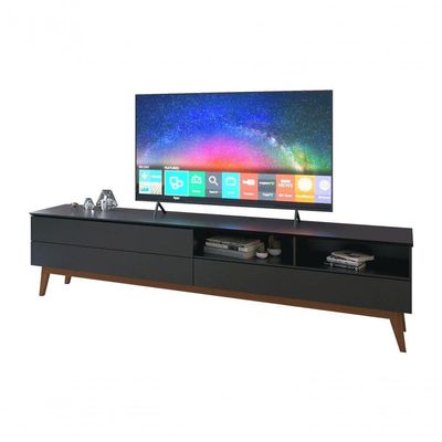 Rack Para Tv Wall 1.8 Preto - Moveisaqui