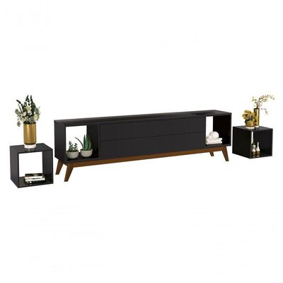 Rack Para Tv Horizon 2.2 Preto - Moveisaqui