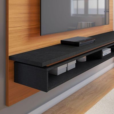 Painel Para Tv Nt 1310 Freijó Com Preto - Notável
