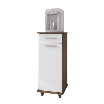 Balcão Para Cozinha Compacto Viena Dakar Com Branco - Móveis Fiorello