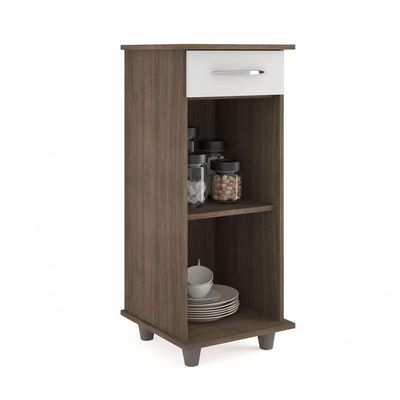 Balcão Para Cozinha Compacto Viena Dakar Com Branco - Móveis Fiorello